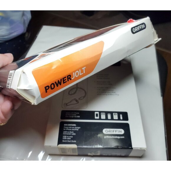 Griffin Powerjolt 2007 Apple iPhone & iPod Car Charger Kit NEW NOS 487 Itunes - Picture 9 of 12